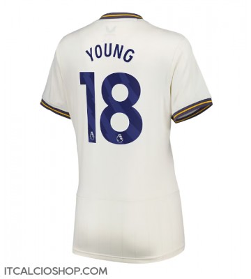 Everton Ashley Young #18 Terza Maglia Femmina 2024-25 Manica Corta